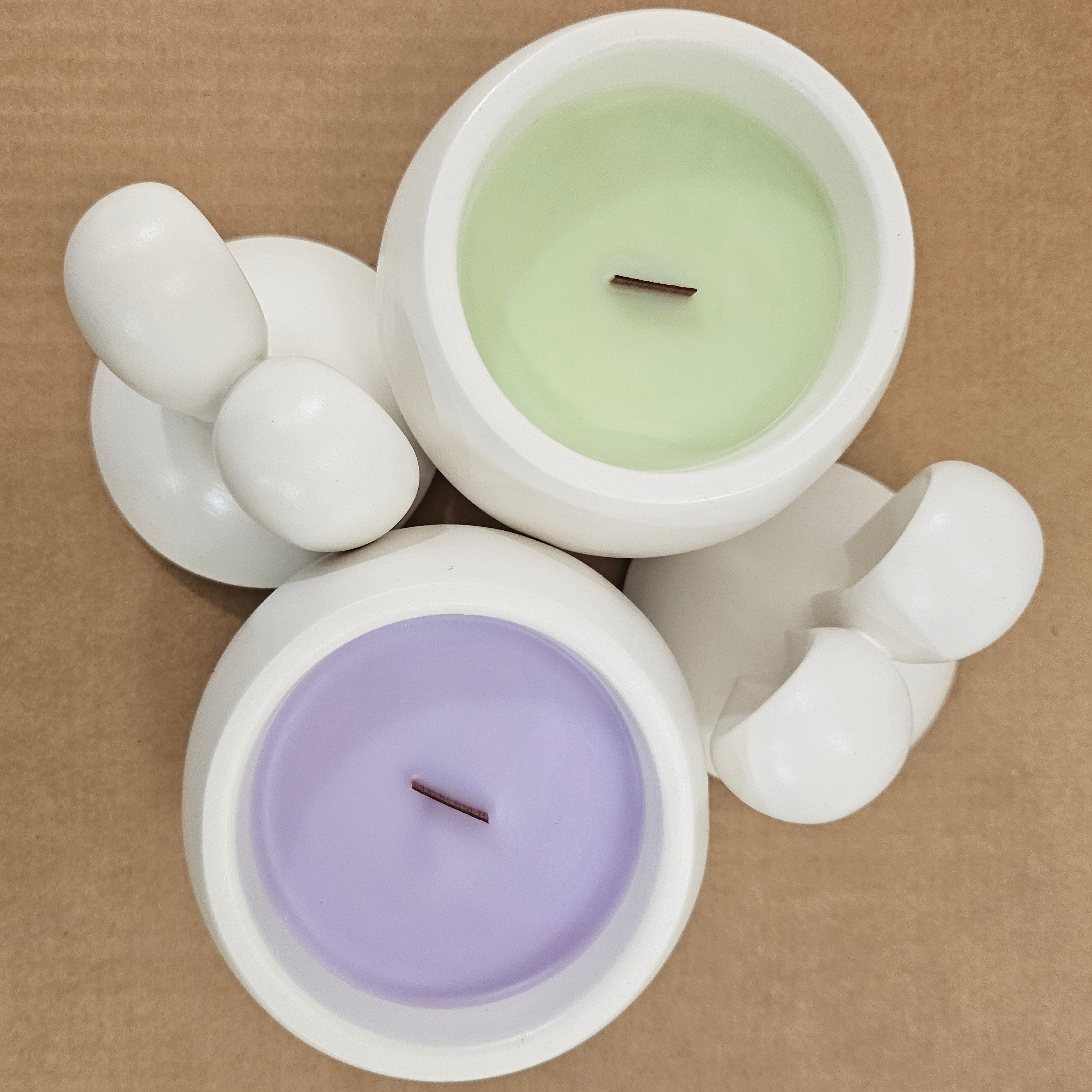 Bunny Candle - White / Lime Mango