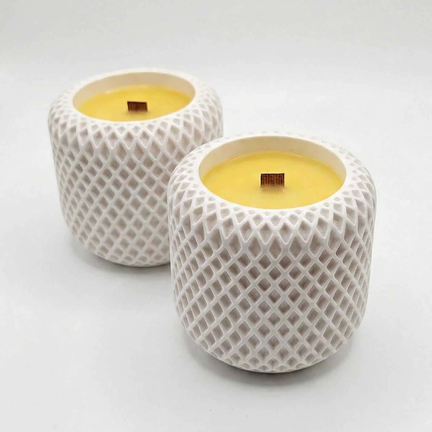 Candle Mosaic - White / Neon Green / Apple, Cinnamon