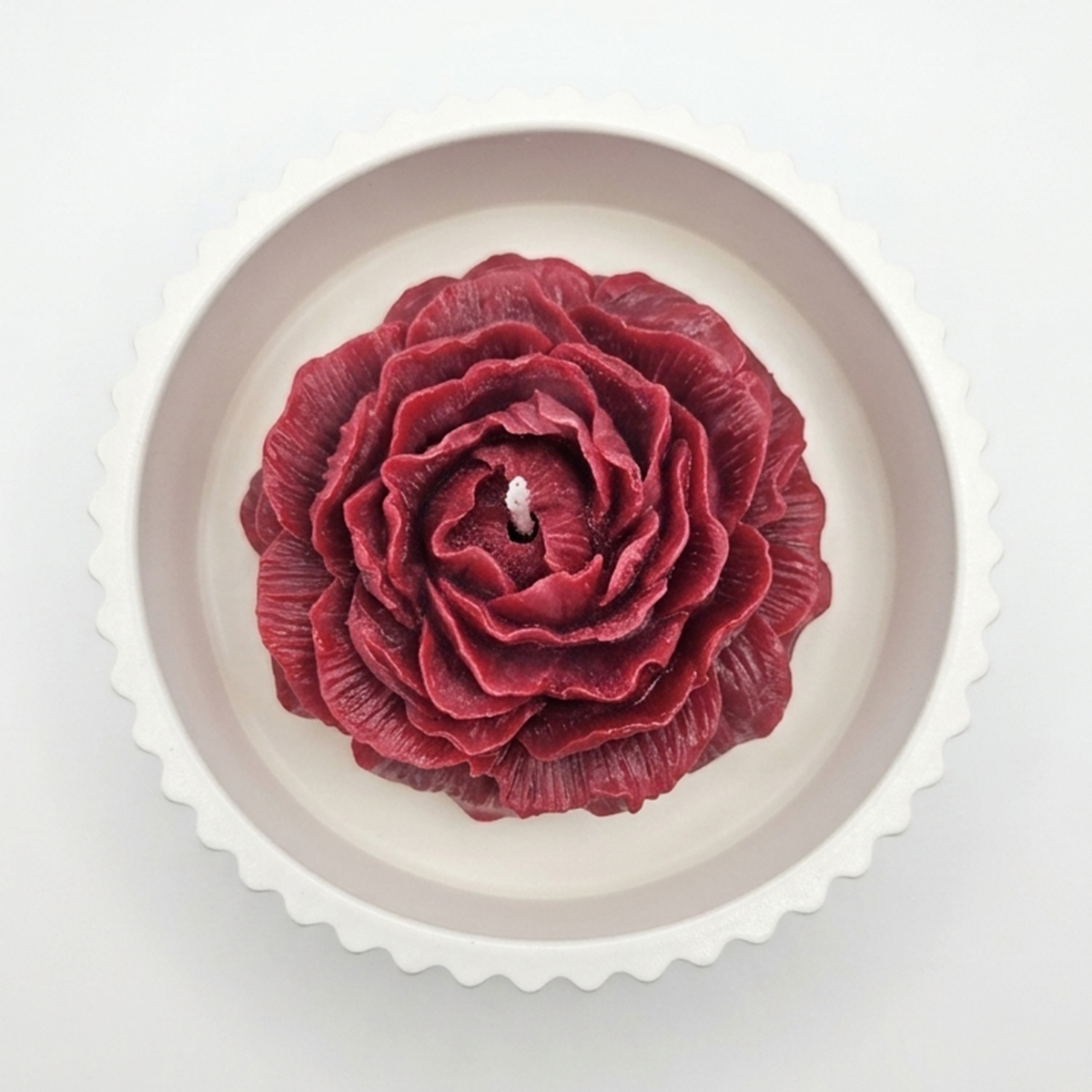 Ruby Candle - White / Red / Cherry, Almond