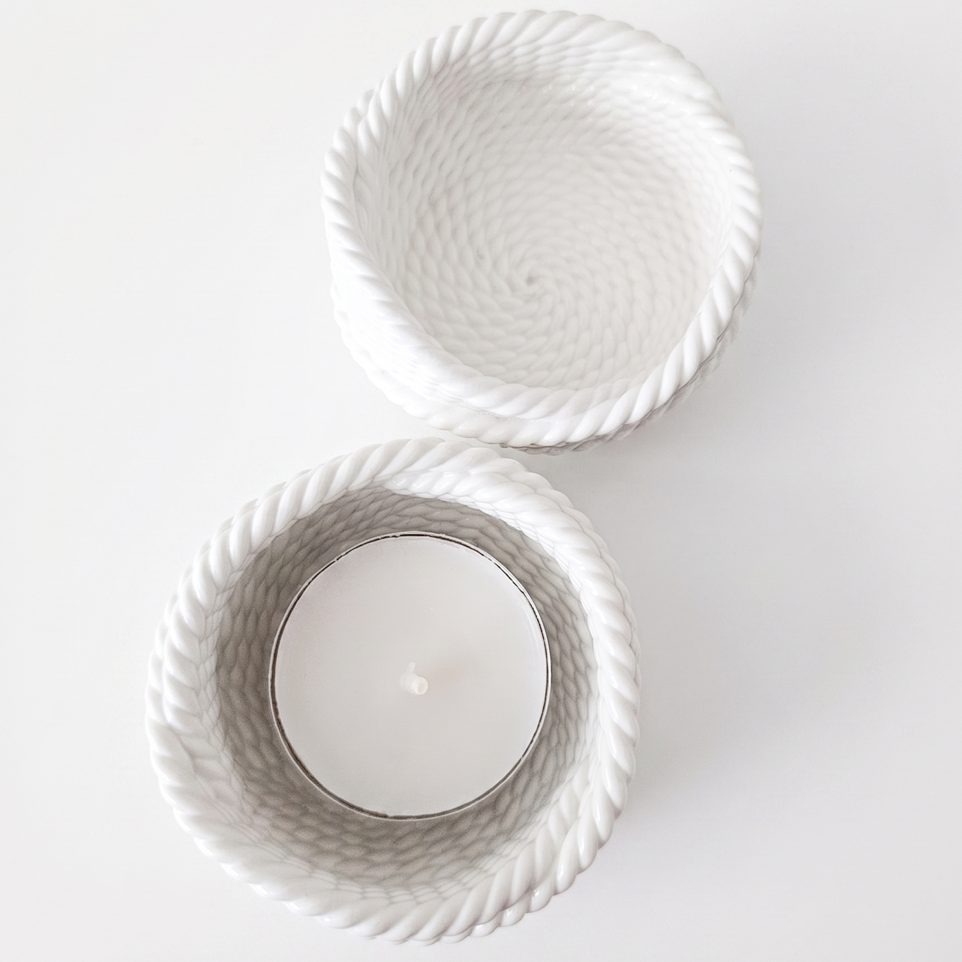Design Candleholder Yarn – White