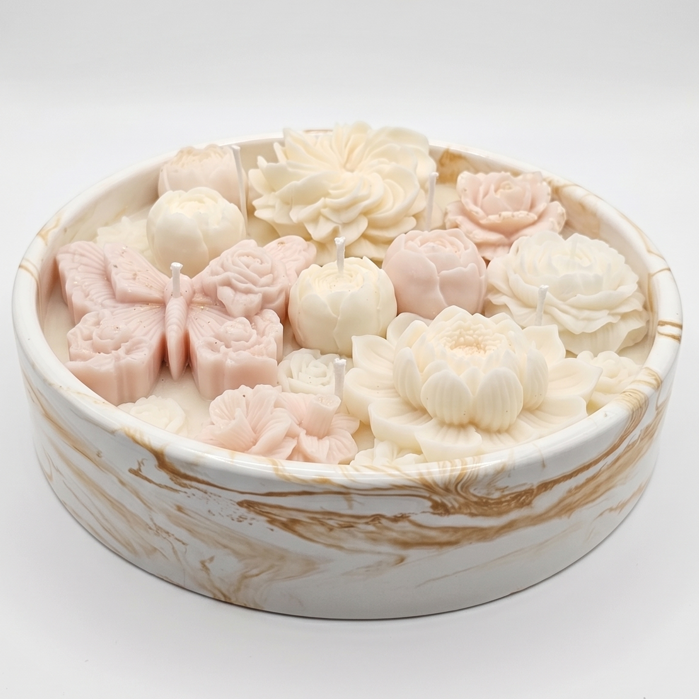 Candle Garden - White / Gold / Honey, Milk