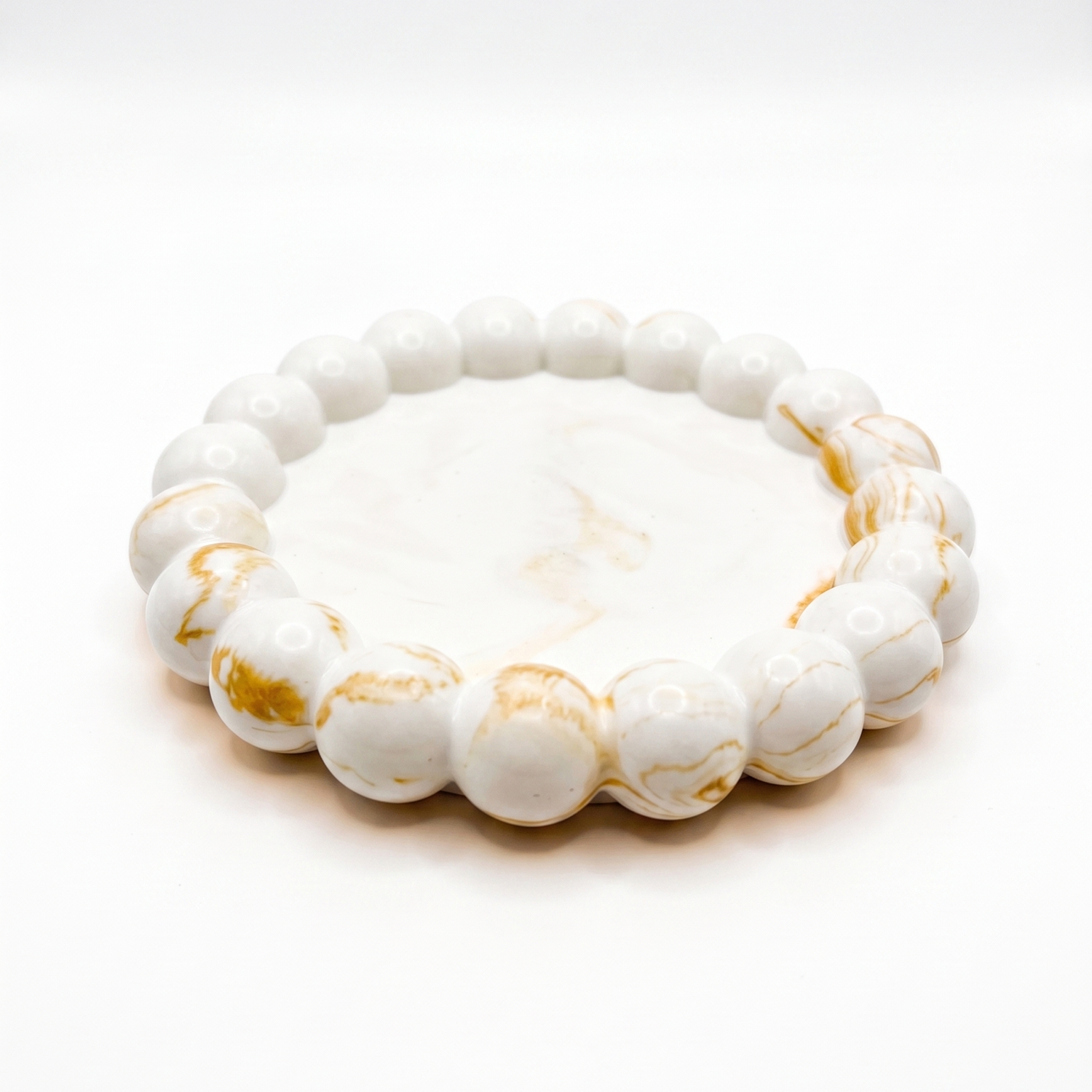 Design Tray Perla - White / Gold