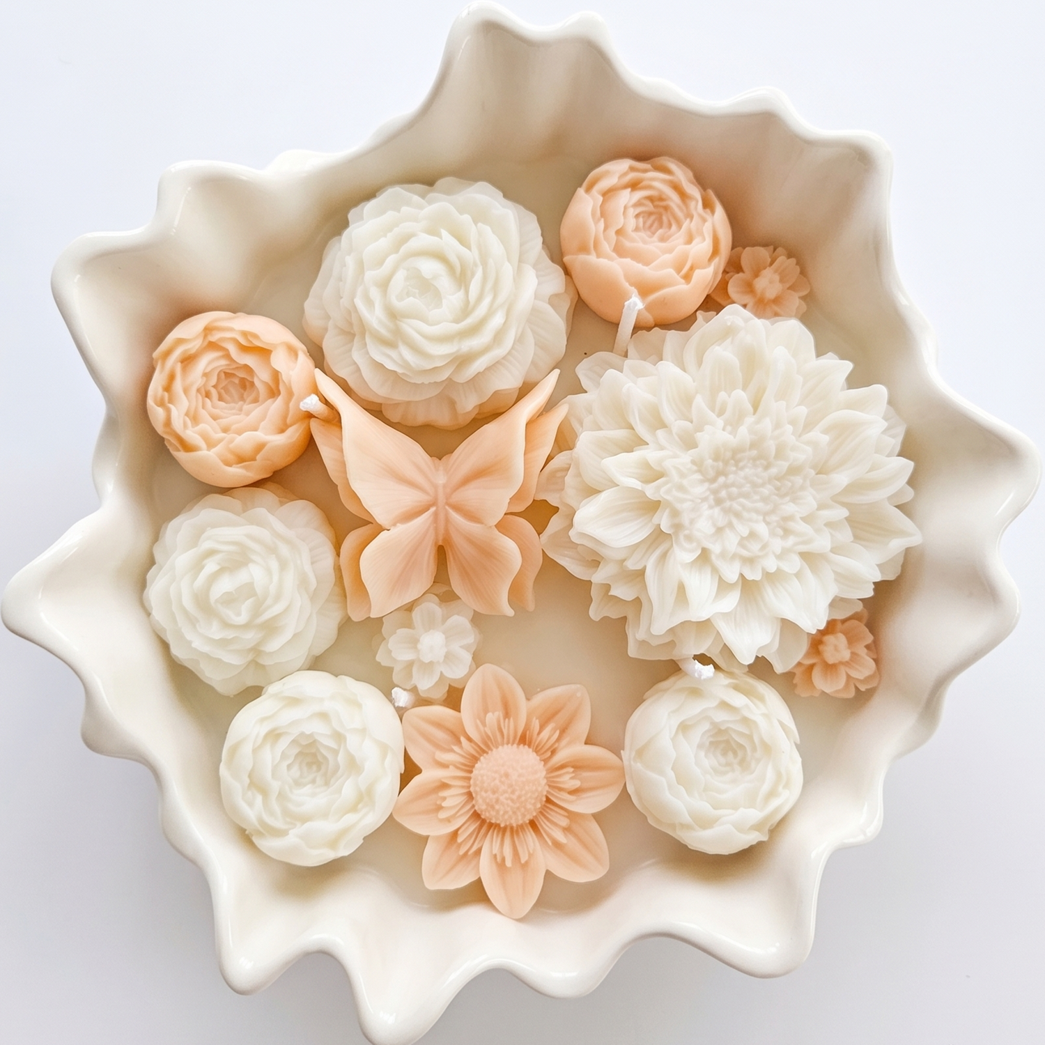Candle Parisian Garden - White / Orange - Pink / Paris