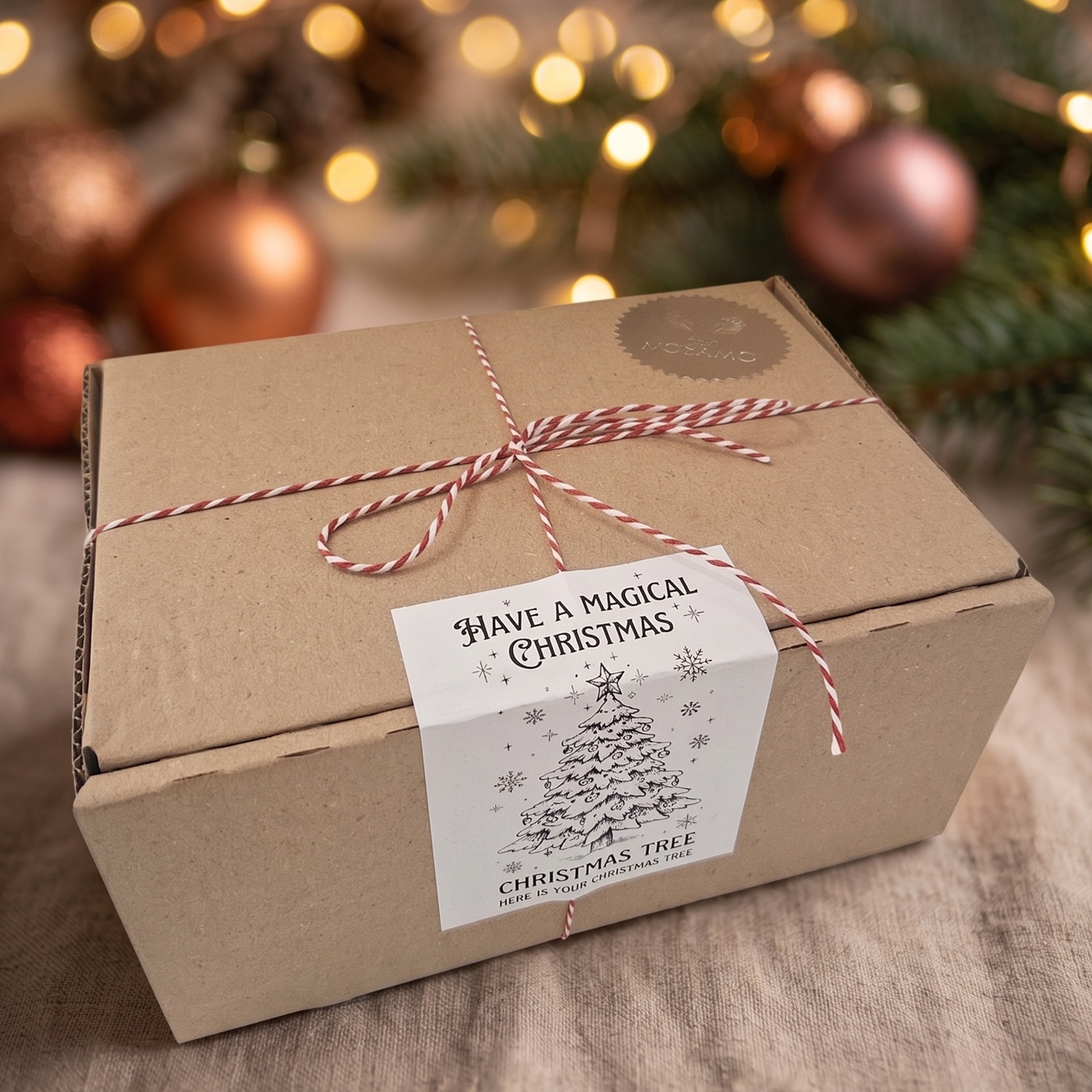 Candle Christmas Tree - White / Silver / Winter Magic, Gingerbread, Christmas Pastry