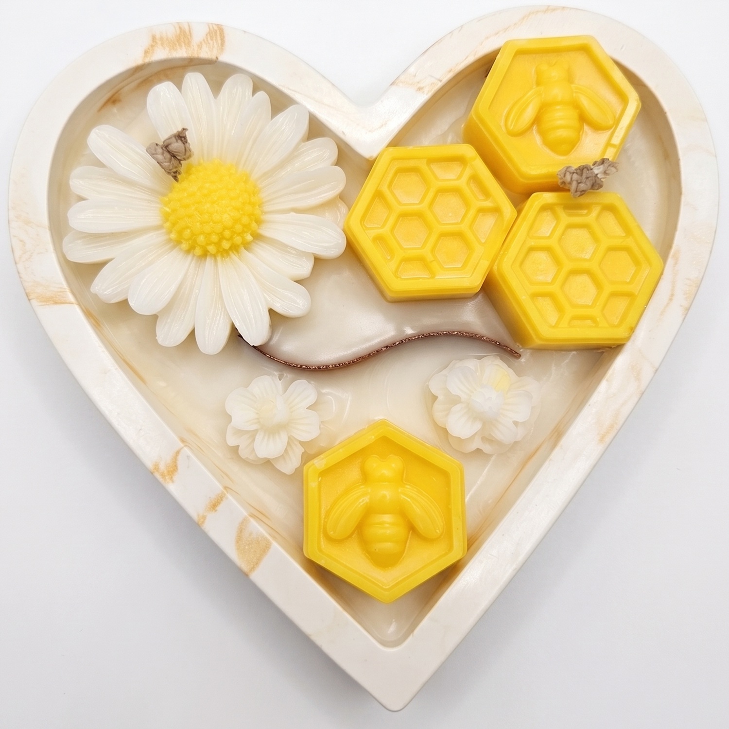 Candle Golden Nectar - White / Gold / Yellow / Honey, Milk
