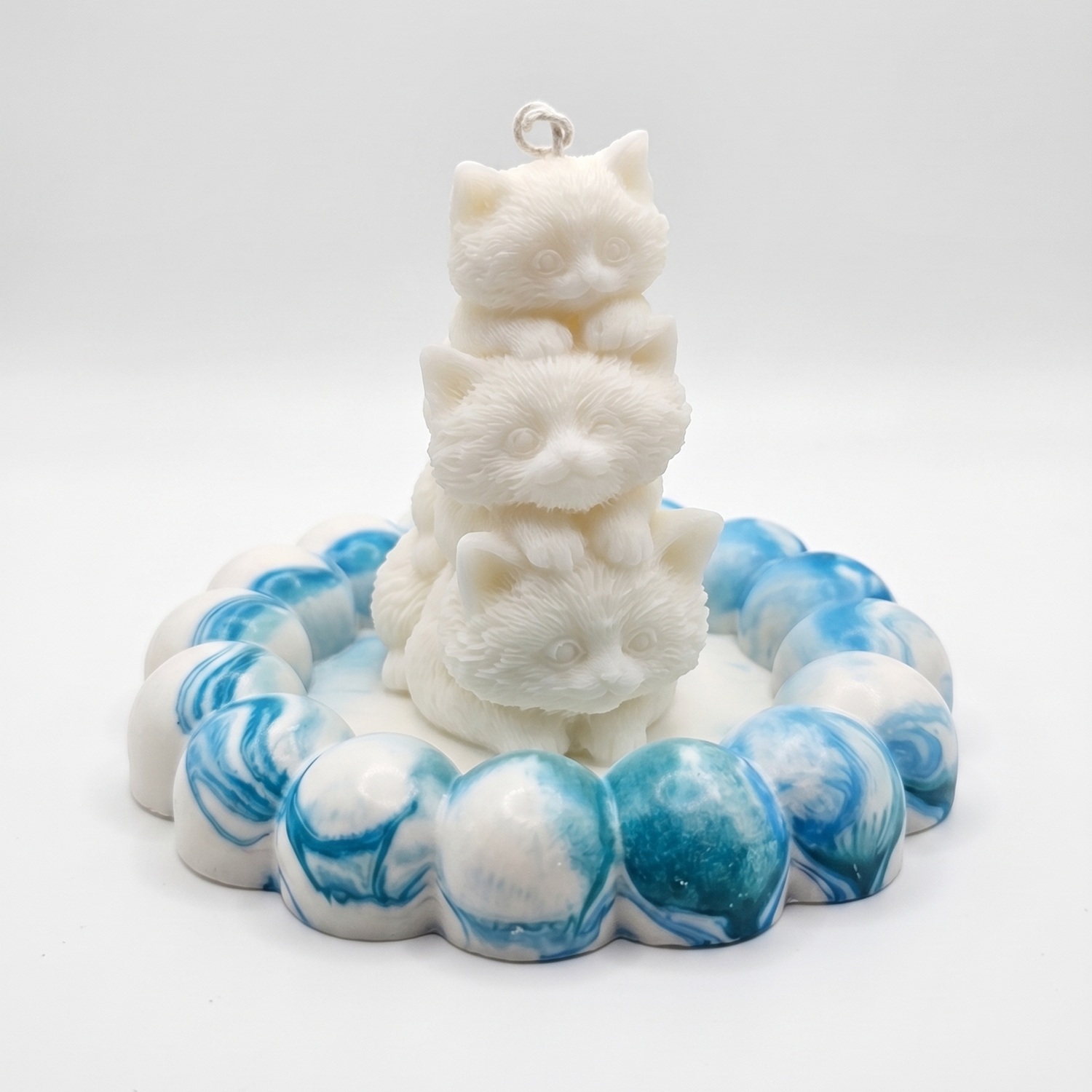 Design Tray Bubble - White / Turquoise