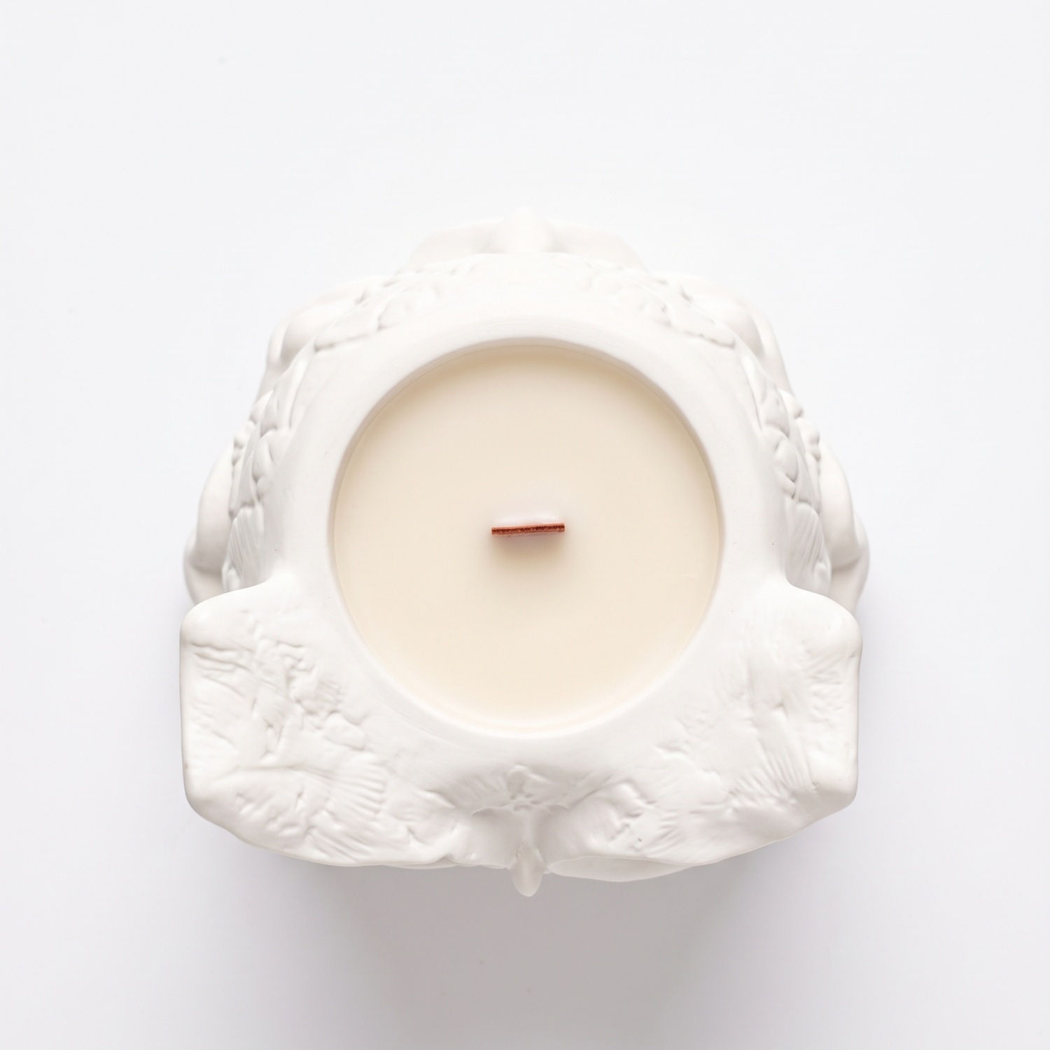 Scented Candle Owl - White / Apple Strudel