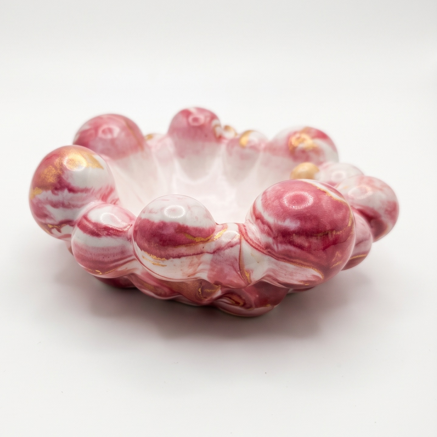 Design tray Kora - White / Pink / Gold