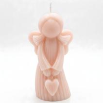 Angel Candle - Pink/Coconut