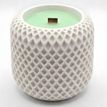 Candle Mosaic - White / Neon Green / Apple, Cinnamon