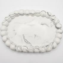 Design tray Korálka - White / Silver