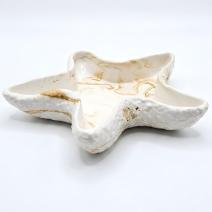 Design Starfish Bowl - White / Gold