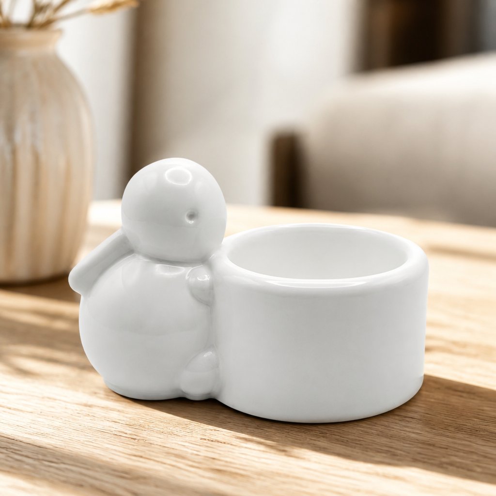 Multifunctional Bunny Candle Holder - White