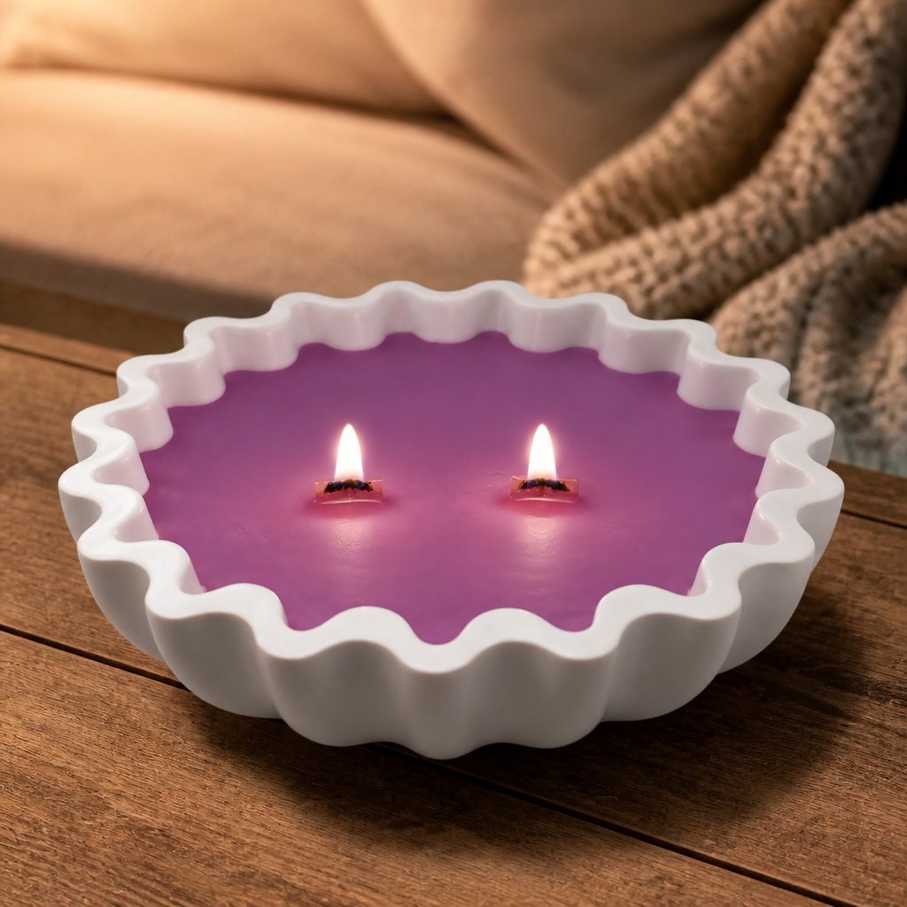 Lavender Muse Candle - White / Purple / Lavender