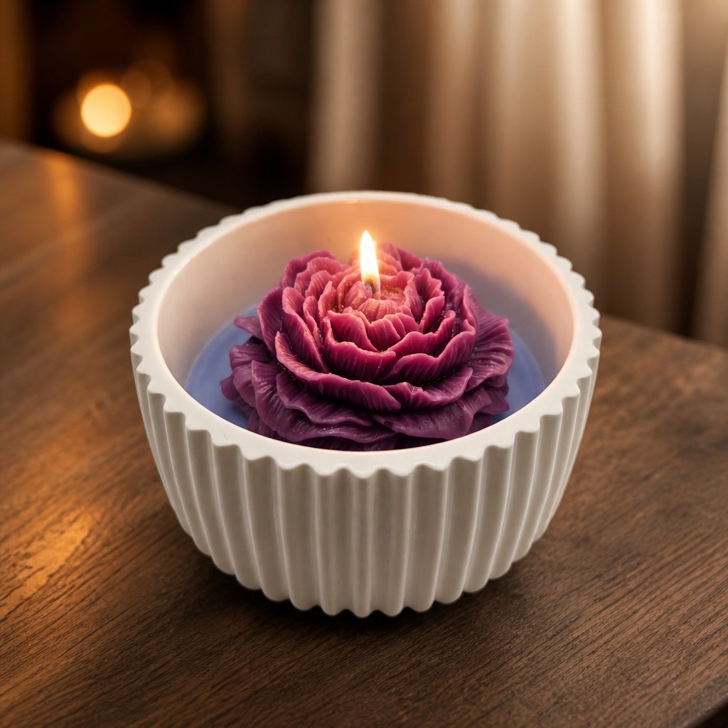 Lavender Dream Candle - White / Purple / Lavender