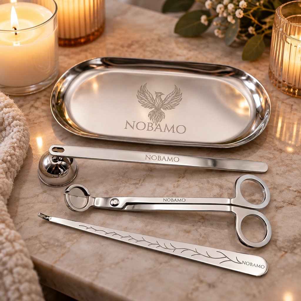 4-in-1 Candle Care Set - Silver