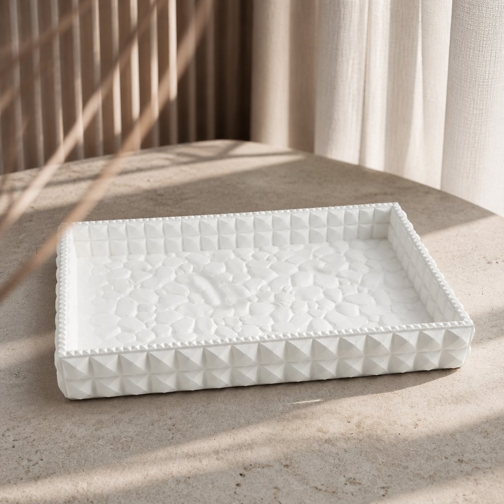 Design Tray Mosaic - White