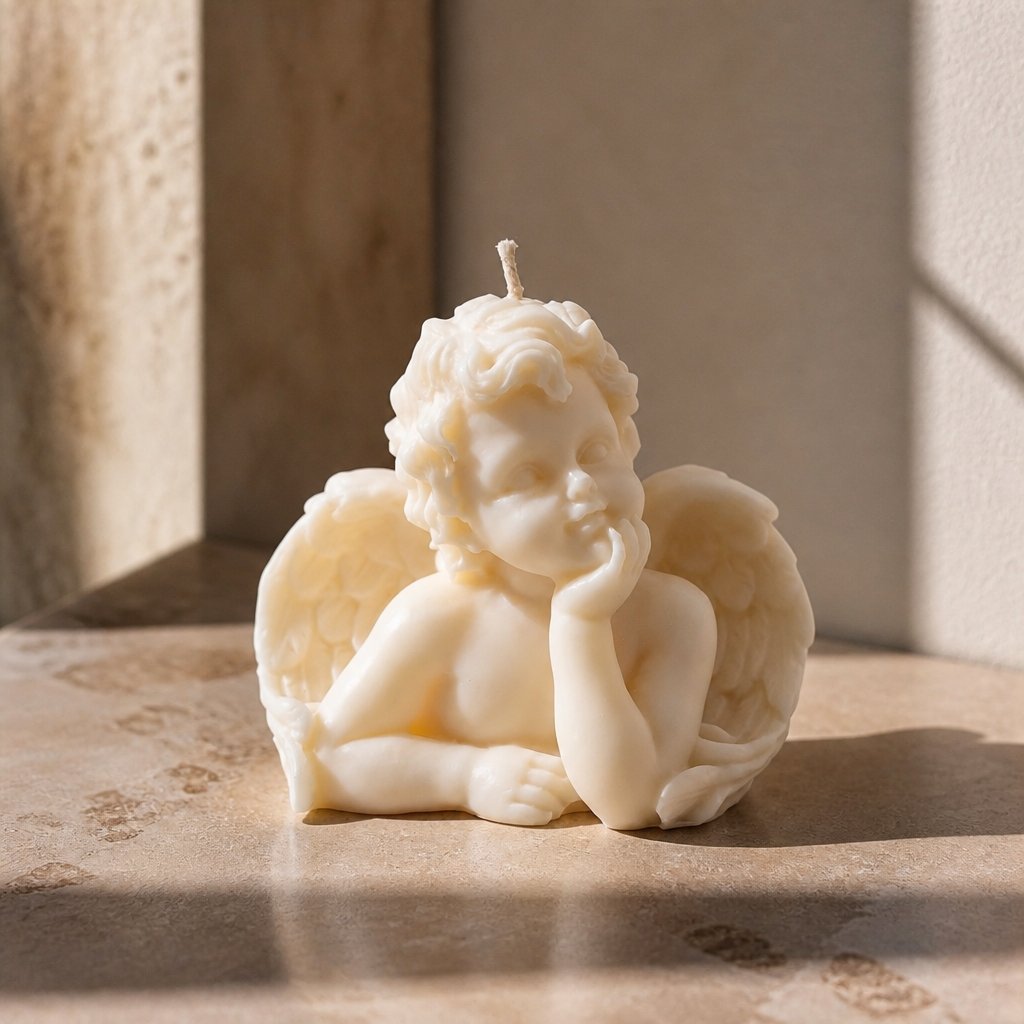 Angel Dreaming Candle - White / Coconut