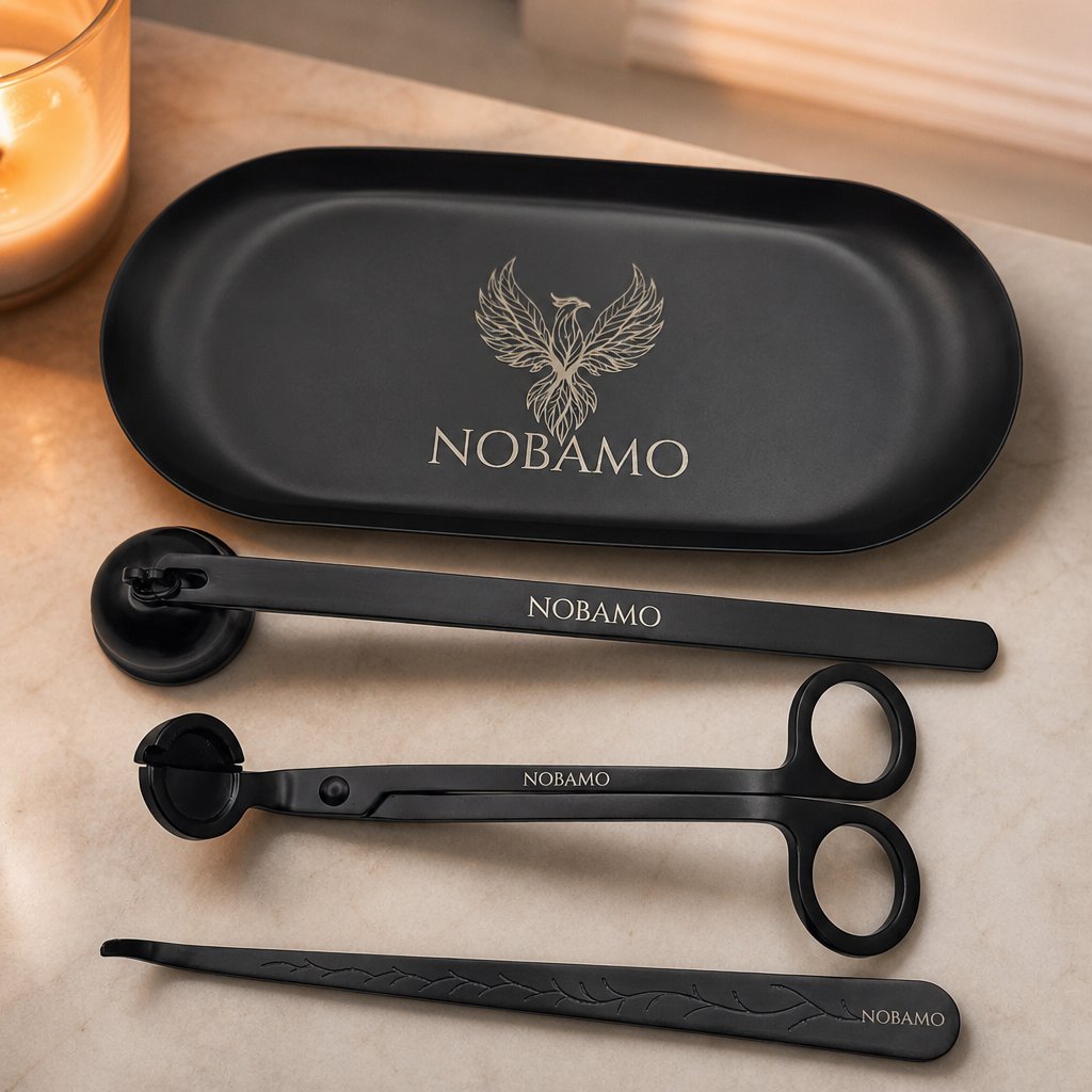4-in-1 Candle Care Set - Black