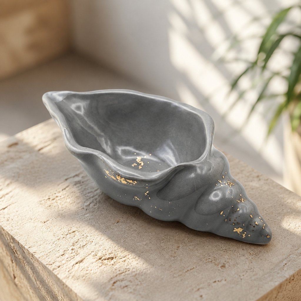 Aura Container - Gray / Gold