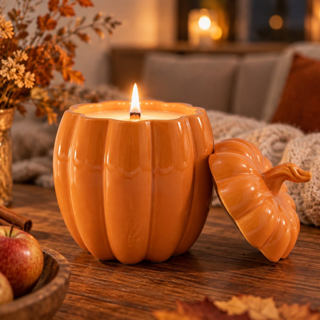 Magic Pumpkin Candle - Orange / Apple Strudel / XL