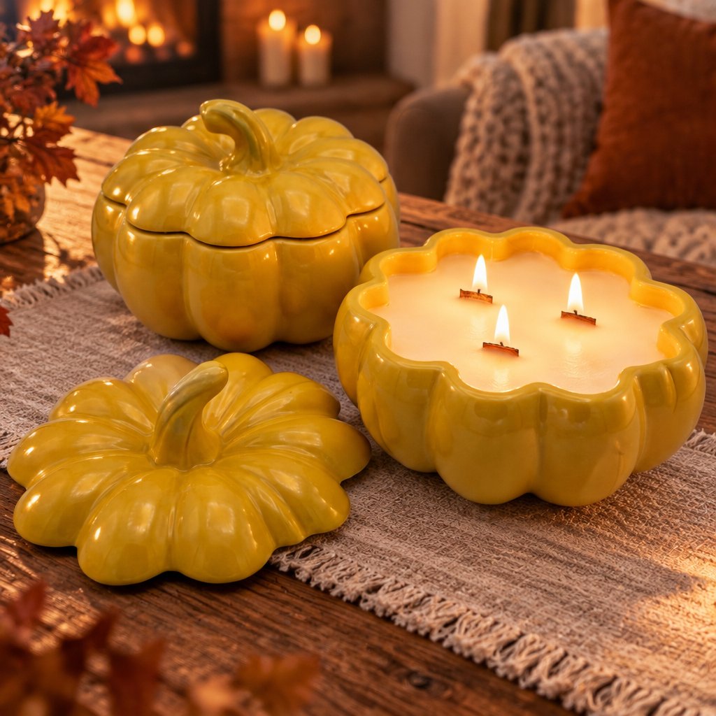 Candle Ripening Pumpkin - Yellow / Apple Strudel / XXL