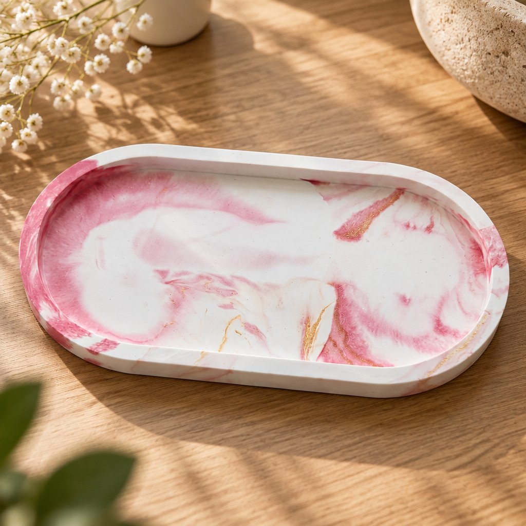 Design tray Klasik - White / Pink / Gold