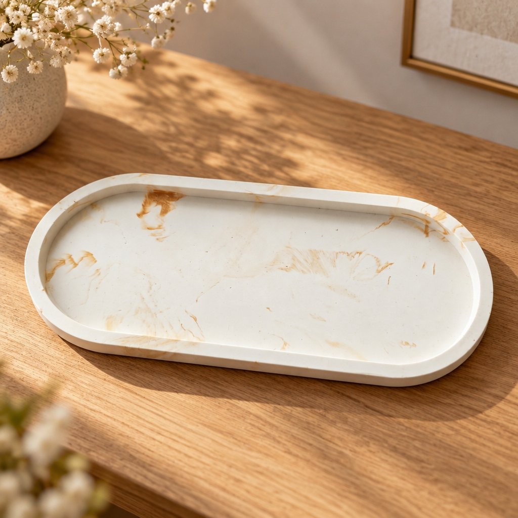 Design tray Klasik XL - White / Gold