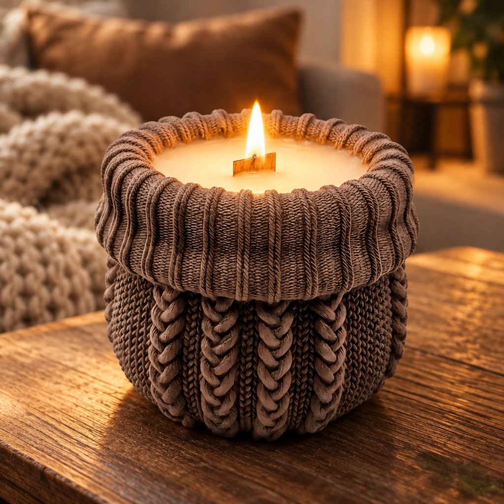 Sweater Candle - Brown / Vanilla